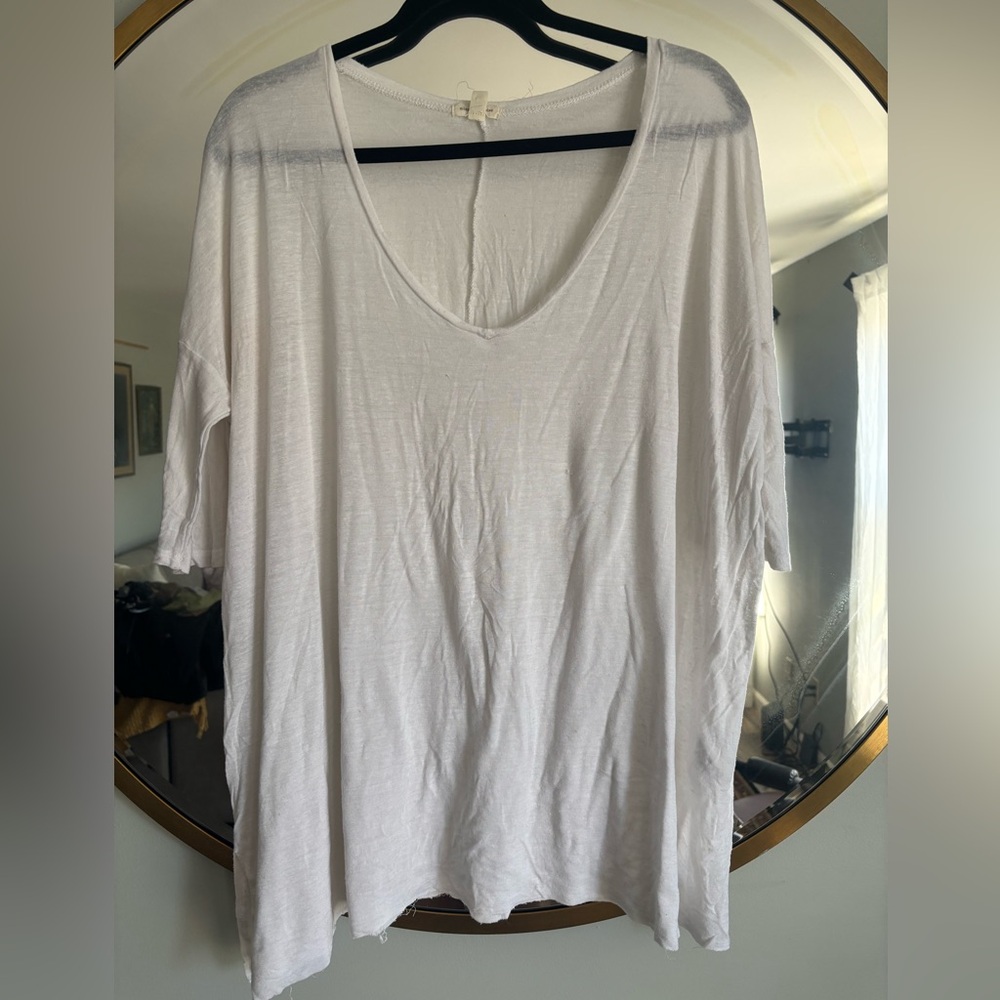 UO Silence + Noise White Short Sleeve Tee